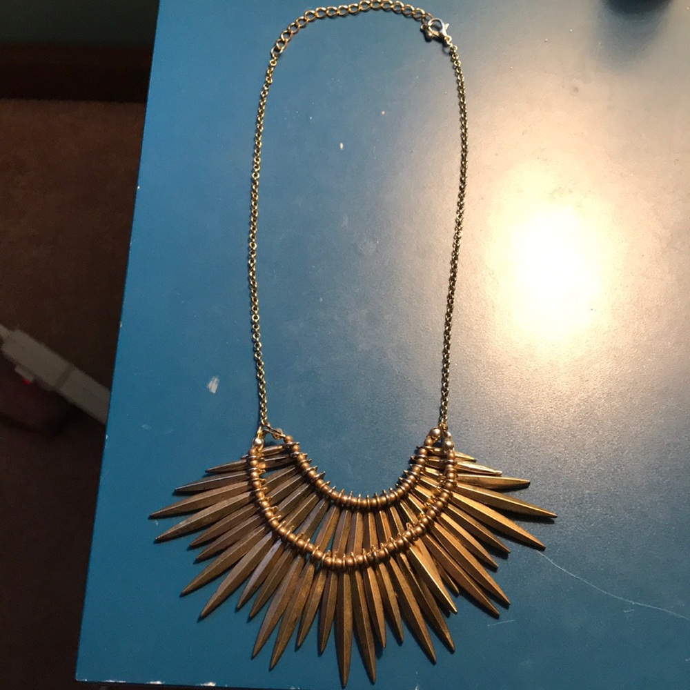 Gold statement necklace from urban outfitters